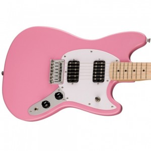Fender Squier Sonic Mustang HH, Maple Fingerboard, Flash Pink