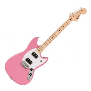 Fender Squier Sonic Mustang HH, Maple Fingerboard, Flash Pink