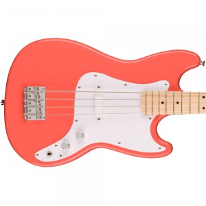 Squier Sonic Bronco Bass, Maple Fingerboard, Tahitian Coral