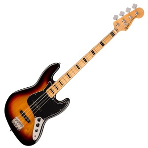 Fender Squier Classic Vibe '70s Jazz Bass, Maple Fingerboard, 3-Colour Sunburst