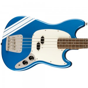 Fender Squier Classic Vibe '60s Competition Mustang Bass - Lake Placid Blue with Olympic White Stripes