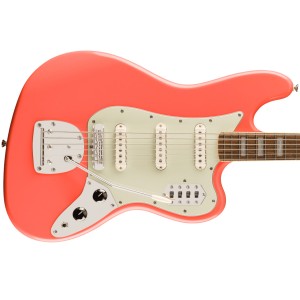 Squier Limited Edition FSR Classic Vibe Bass VI, Laurel Fingerboard, Tahitian Coral
