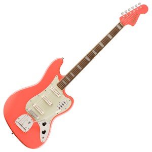 Squier Limited Edition FSR Classic Vibe Bass VI, Laurel Fingerboard, Tahitian Coral