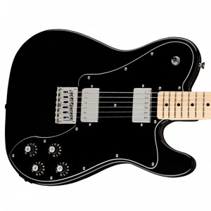 Fender Squier Affinity Series Telecaster Deluxe, Maple Fingerboard, Black Pickguard, Black