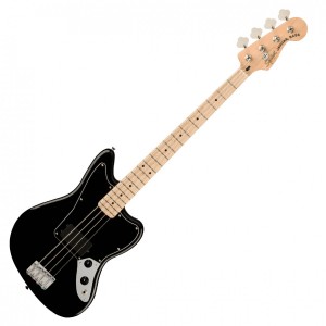 Fender Squier Affinity Series Jaguar Bass H, Maple Fingerboard, Black Pickguard, Black