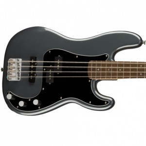Fender Squier Affinity Series Precision Bass PJ, Laurel Fingerboard, Charcoal Frost Metallic