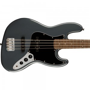 Fender Squier Affinity Series Jazz Bass, Laurel Fingerboard, Charcoal Frost Metallic