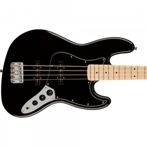 Fender Squier Affinity Series Jazz Bass, Maple Fingerboard, Black Pickguard, Black