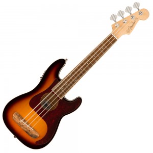 Fender Fullerton Precision Bass Uke, Walnut Fingerboard, 3-Colour Sunburst