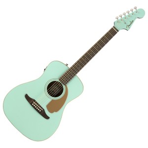 Fender Malibu Player Electro-Acoustic Guitar, Aqua Splash