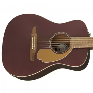 Fender Malibu Player Electro-Acoustic Guitar, Burgundy Satin