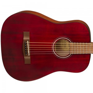 Fender FA-15 3/4 Scale Steel String with Gig Bag, Walnut Fingerboard, Red