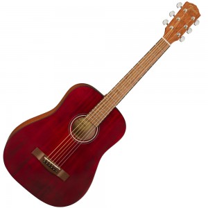 Fender FA-15 3/4 Scale Steel String with Gig Bag, Walnut Fingerboard, Red