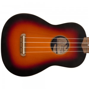 Fender Venice Soprano Uke, Walnut Fingerboard, 2-Colour Sunburst