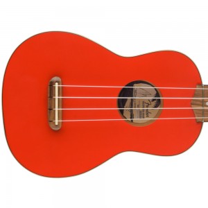 Fender FSR Venice Soprano Ukulele, Walnut Fingerboard, Fiesta Red