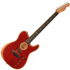 Fender American Acoustasonic Telecaster, Ebony Fingerboard, Crimson Red