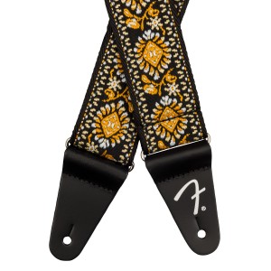 Fender Pasadena Woven Strap, Yellow Lotus, 2