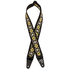 Fender Pasadena Woven Strap, Yellow Clover, 2