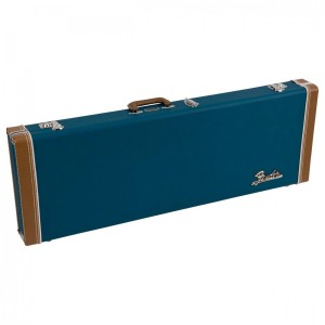 Fender Classic Series Wood Hard Case - Strat/Tele, Lake Placid Blue