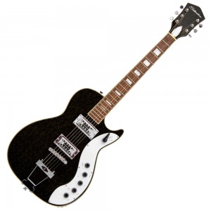 Silvertone 1423 Reissue Electric Guitar - Black/Gold Flake