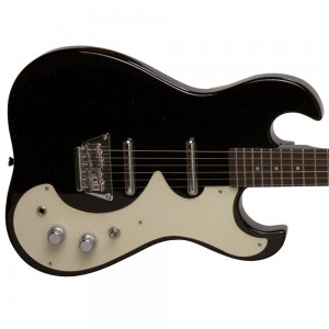 Silvertone 1449 Reissue Electric Guitar - Black/Silver Flake