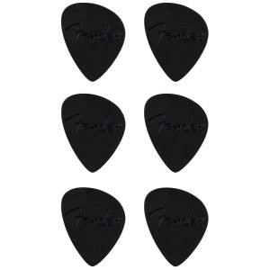 Fender Offset Picks, Black - Pack of 6