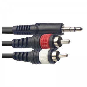 Stagg SYC1/MPSB2CM E 1m / 3 ft Y-Cable - Mini Jack 3.5mm - RCA