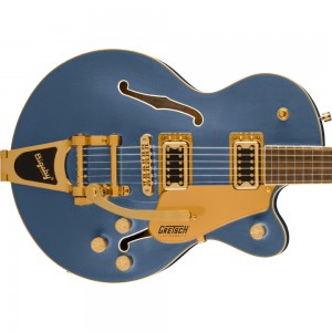 Gretsch G5655TG Electromatic Center Block Jr. Single-Cut with Bigsby, Laurel Fingerboard, Cerulean Smoke