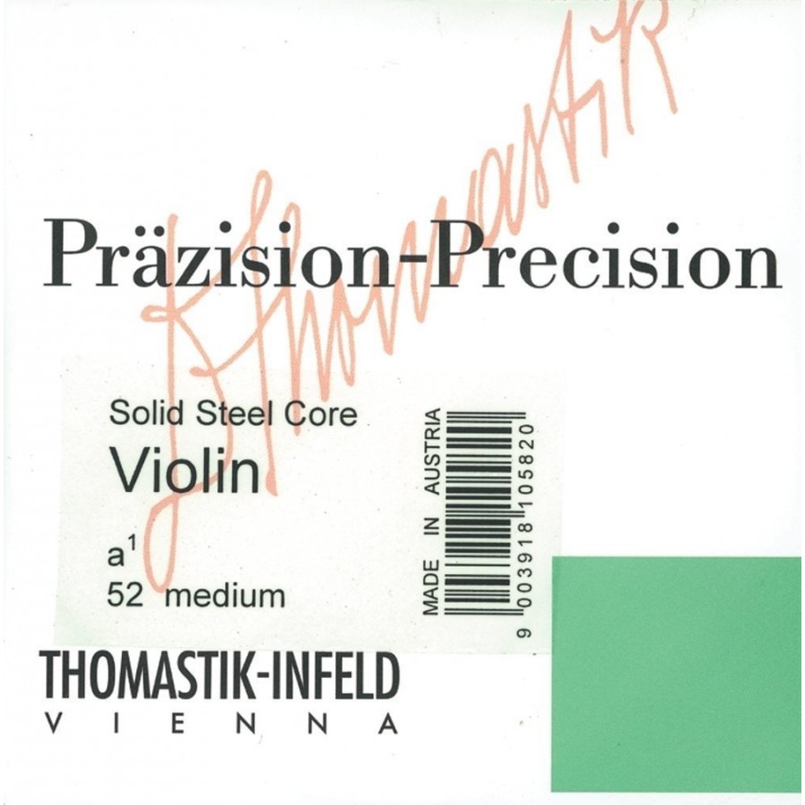 Thomastik-Infeld Violin Strings Precision Steel Solid Core - A Wound 1/2 Size Medium