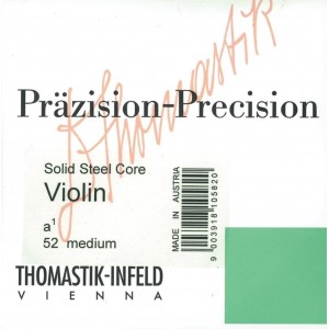 Thomastik-Infeld Violin Strings Precision Steel Solid Core - D Wound 1/2 Size Medium