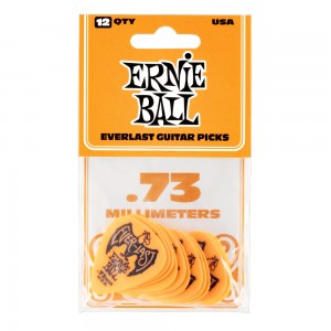 Ernie Ball Everlast 12 Pack Delrin Picks, .73mm