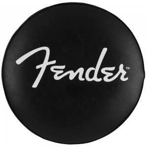 Fender Spaghetti Logo Pick Pouch Barstool, Black/Chrome, 24