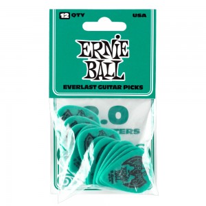 Ernie Ball Everlast 12 Pack Delrin Picks, 2.00mm