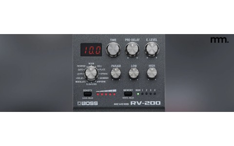 Boss RV-200 Reverb Pedal: Studio-Quality Reverb for Guitar