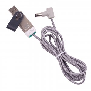 myVolts 6V Ripcord USB to DC power cable, centre negative 