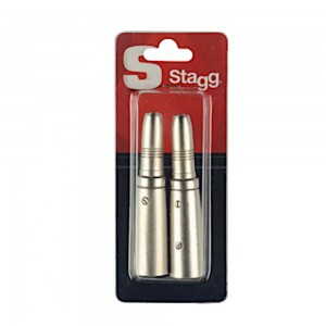 Stagg Male XLR to Female Jack Adaptor (Set of 2) - AC-XMPFH