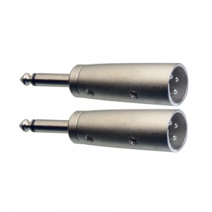 Stagg Adapter - 2 x Male Mono Jack to Male XLR - AC-XMPMH