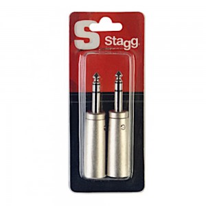 Stagg AC-XMPMSH XLR Male to Jack Male Stereo Adaptors