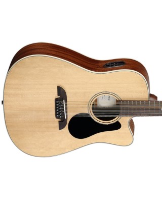Alvarez AD60ce 12-String Artist Series Solid Top Dreadnought - Natural