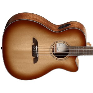Alvarez AF60ce Artist Series Solid Top Cutaway Folk/OM - Shadowburst