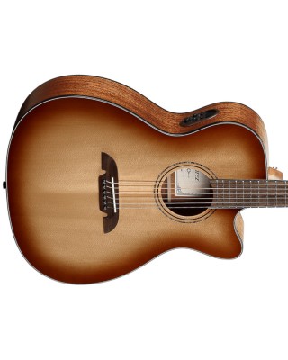 Alvarez AF60ce Artist Series Solid Top Cutaway Folk/OM - Shadowburst