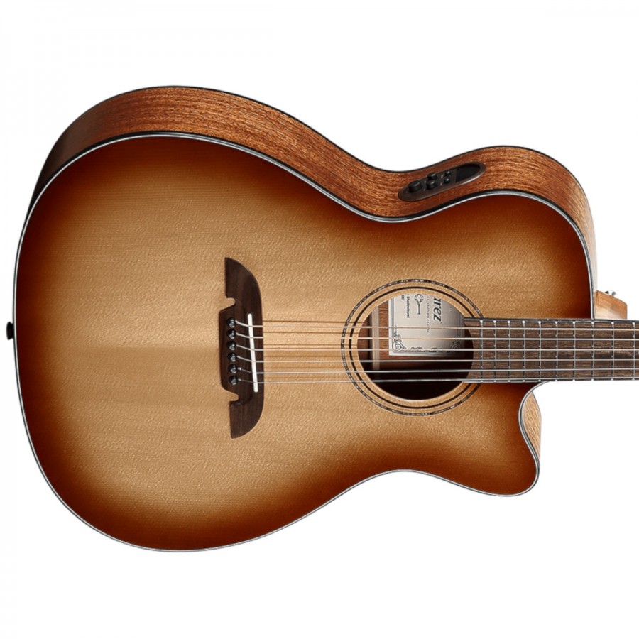 Alvarez AF60ce Artist Series Solid Top Cutaway Folk/OM - Shadowburst