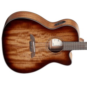 Alvarez AF66ce Artist Series Solid Top Cutaway Folk/OM - Shadowburst