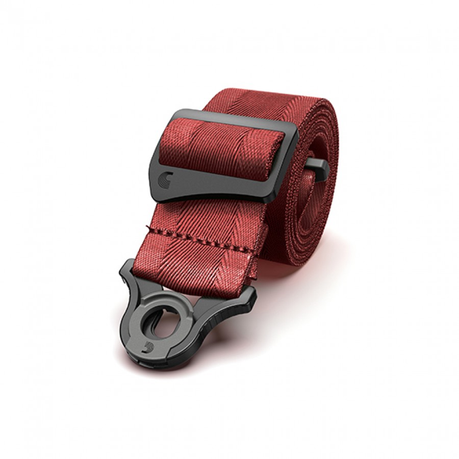 D'addario Auto Lock Guitar Strap - Blood Red
