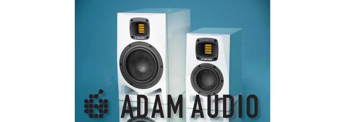 Limited Edition Adam Audio A4V and A7V White Studio Monitors