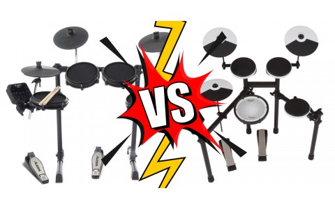 V-Drums for Beginners: Alesis Turbo Mesh vs. Roland TD-02KV