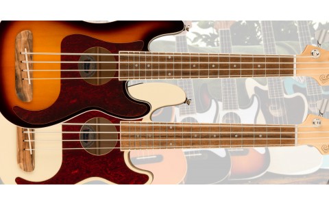 The Fender Fullerton Bass Ukuleles