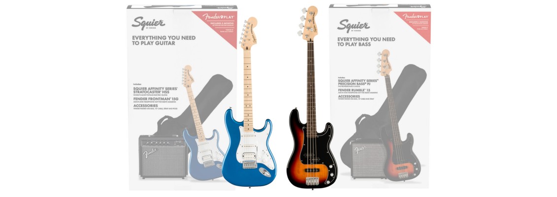 Squier Affinity Series Packs - Perfect for Budding Musicians