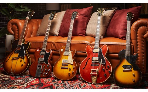 Graced by the Most Gorgeous Gibson Guitars!