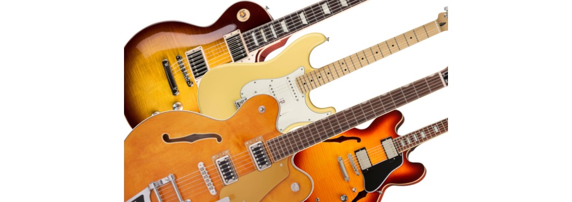 A Guitars Overview: Solid-Body, Semi-Hollow, Hollow-Body Models.